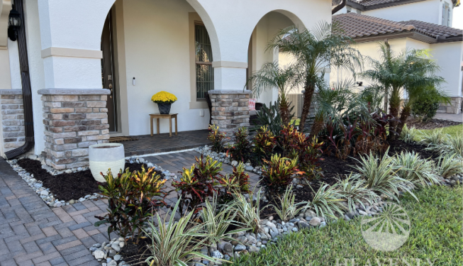 Front yard landscape design and install
