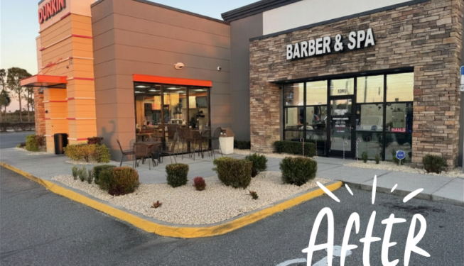 Dunkin AFTER Curb Appeal Landscape