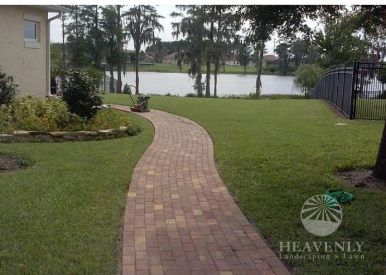 Walkway to back yard
