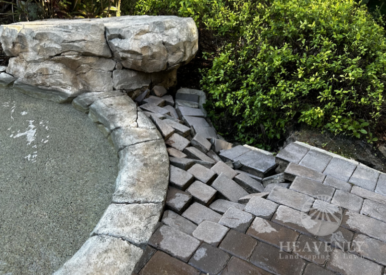 Paver repairs around pool