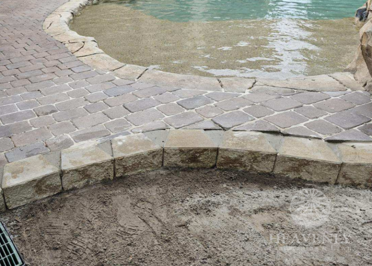 Paver design pool area